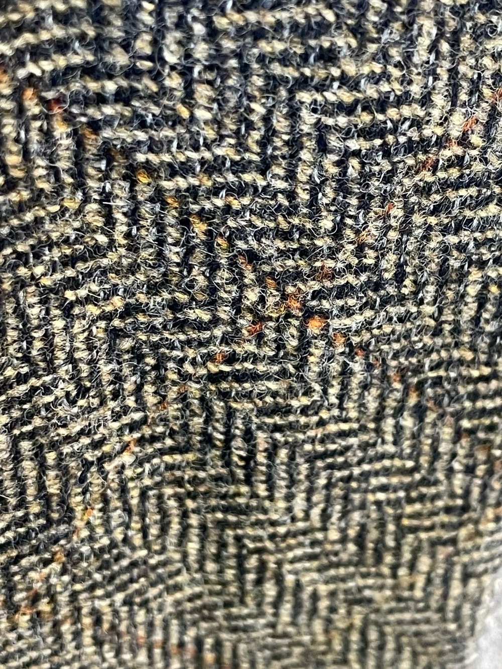 NWT Vintage Harold’s Brown Wool Herringbone Tweed Sheath Dress USA Size 6 - Picture 6 of 12